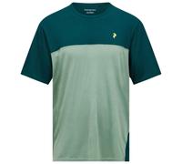 Peak Performance - Trail Wool Blend S/S - Haut en mérinos - L - ponderosa pine