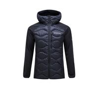 Peak Performance Veste à capuche hybride Helium Down pour homme, Noir , L
