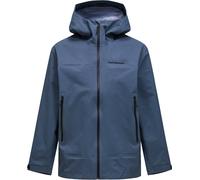 Peak Performance - Veste de randonnée imperméable en GORE-TEX® ePE - M Treeline Gore Tex 3L Jacket Mountain Mist pour Homme - Taille M - Bleu Bleu M
