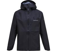 Peak Performance - Veste de randonnée imperméable et stretch - M Trail 3L Hipe Jacket Black pour Homme - Taille S - Noir Noir S