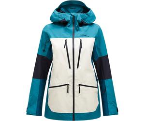 Peak Performance - Veste de ski imperméable et respirante en GORE-TEX® PRO - W Vertical Gore-Tex Pro Jkt Hydro Fresh Sand Fog Infinity Teel pour Femme Noir XS
