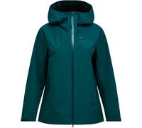 Peak Performance - Veste imperméable de randonnée - W Treeline Shell Jacket Ponderosa Pine pour Femme - Taille M - Vert Vert M