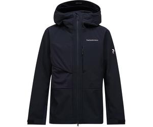 Peak Performance - Veste imperméable de ski de randonnée - M Ascent Softshell Jacket Black pour Homme en Softshell - Taille S - Noir Noir S