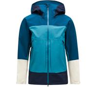 Peak Performance - Veste légère imperméable - M Vislight Gore-Tex C-Knit Jkt Infinity Teel Hydro Fresh Salute Blue pour Homme - Taille L - Bleu Bleu L