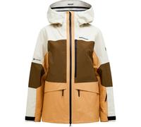 Peak Performance - Veste de ski en GORE-TEX - W Gravity Gore-Tex 3L Jacket Sierra Sand Meadow Moss pour Femme - Taille S - Marron Marron S