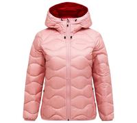 Peak Performance - Doudoune déperlante et coupe-vent - W Helium Down Hood Jacket Warm Blush Red Pompeian pour Femme - Taille XS - Rose Rose XS