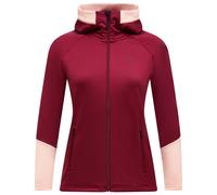 Peak Performance - Polaire à séchage rapide - W Rider Essentials Zip Hood Vertical Zenit pour Femme - Taille L - Bordeaux Bordeaux L