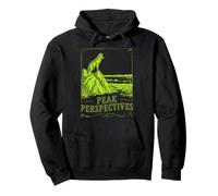 Peak Perspectives Loup sur Rocher Design Vintage Sweat à Capuche