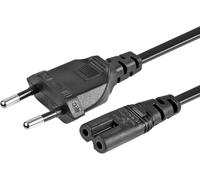 Peak Power Câble d’Alimentation Secteur 2 Broches EU Figure 8 - 1,5 m - Compatible PS4, PS5, Xbox, TV Samsung LG Toshiba Sony, Imprimante Canon Pixma HP Brother, Chargeur Ordinateur Portable Asus - Fi