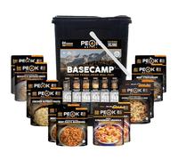 Peak Refuel Basecamp Seau 3.0 | 480 g de protéines | 10 180 calories | 100 % vraie viande | Aliments lyophilisés de qualité supérieure pour randonnée et camping | 24 portions | Repas de survie idéal