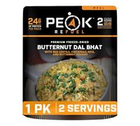 Peak Refuel Butternut Dal Bhat | Aliments lyophilisés pour la randonnée et le camping | Goût et qualité incroyables | Haute teneur en protéines | Vraie viande | Préparation rapide (2 pochettes de