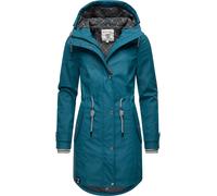 Peak Time Manteau fonctionnel pétrole / noir / blanc, Taille 5XL