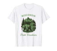 Peak Wanderer Wisconsin Voyage en Plein air T-Shirt