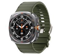 PeakForm Bracelets pour Galaxy Watch Ultra pour homme, robuste, durable en silicone, sangle en nylon réglable, pour Samsung Galaxy Watch 7/8 Ultra 2024/2025