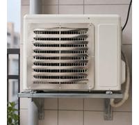 Peakjune DéFlecteur De Climatiseur De Couverture D'Unité Ca ExtéRieure,Déflecteur de Climatisation en Acier Inoxydable,Pare-Vent Anti-Soufflage Direct Rond/Carré,Guide d’Air pour Unité Extérieure