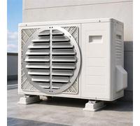 Peakjune DéFlecteur De Climatiseur De Couverture D'Unité Ca ExtéRieure,Déflecteur de Climatisation en Acier Inoxydable,Pare-Vent Anti-Soufflage Direct Rond/Carré,Guide d’Air pour Unité Extérieure