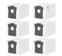 PeakLife 6 Sacs à Poussière pour Dreame L40 Ultra AE, L40s Pro Ultra, L10s Plus, Pièces de Rechange pour Aspirateur Robot Xiaomi X20+, MOVA V50 Ultra Complete, P50 Pro Ultra, Grande Capacité de 3,2 L