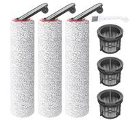 PeakLife 7 Pièces Accessoires pour Dreame H14 Pro, H14 Dual, H14, Pièces de Rechange pour Aspirateur Eau et Poussière, 3 Brosses Rotatives + 3 Filtres + 1 Brosse de Nettoyage Lavable et Réutilisable