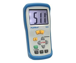 PeakTech 1 canal Thermomètre digital 3 1/2 chiffres Lot de 50 °C. + 1300 °C avec sonde de température de type K, 1, P 5110