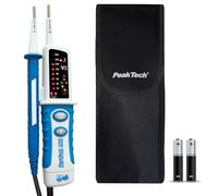 PeakTech 1095 - Testeur de Tension AC/DC 2 Pôles, Affichage LED, Résistant à la Poussière et aux Éclaboussures (IP64), Testeur de Continuité, Voltmètre 12V - 690V