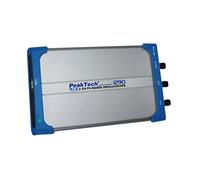 PeakTech 1290 - Oscilloscope PC à 2 Canaux (25MHz) avec Connexion USB et LAN, Logiciel PC, DSO, Oscilloscope Numérique à Mémoire (10 Mio./Ch.), 20 Modes de Mesure Automatique - Pour Windows