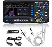PeakTech 1404 - Oscilloscope numérique 2 canaux [garantie de 3 ans] 100 MHz, 1GS/s, interface USB, logiciel PC, P 1404 Oscilloscope, noir, oscilloscope USB, oscilloscope multimètre