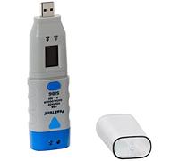 PeakTech 5186 Enregistreur de données USB avec 32 000 valeurs de mesure électronique, affichage LCD de la valeur mesurée, enregistreur de données, logiciel PC, capteur externe - 60 g, P 5186
