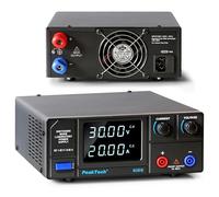 PeakTech 6165 - Bloc d'alimentation de Laboratoire CC 1-30 V/0-20 A @ 600 W - Affichage du Segment LED - Bloc d'alimentation Haute Puissance avec Tension de Sortie réglable - Alimentation de