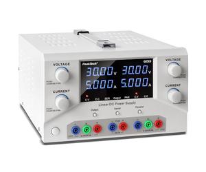 PeakTech 6193 - Alimentation de laboratoire 2 x 0-30 V / 0-5 A DC SELV linéaire Alimentation avec transformateur d'isolement, alimentation de laboratoire avec USB & logiciel