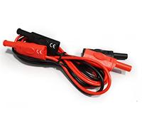 PeakTech 7030 Cordons de mesure pour multimètres et alimentations de laboratoire, 130cm de cordons de test avec fiches bananes isolées