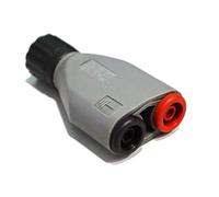 PeakTech P 7055 BNC Adaptateur Fiche Banane, Accessoire pour Oscilloscopes, Générateur de Signaux, Compteur de Fréquence et Pince avec Câble de Test 4 mm, Entièrement Isolé
