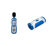 PeakTech 8005 Schallpegelmesser der Klasse 2 mit Aufzeichnung, kalibriert, Schallpegelmessung mit USB, dB Messgerät, Datenlogger, AC/DC Ausgänge + PeakTech 8010 Geräuschpegeltester