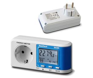 PeakTech Compteur de consommation d'électricité, compteur de coûts énergétiques et compteur électrique pour prise de courant à partir de 0,5W