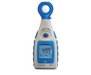 PeakTech Luxmeter numérique, luxmètre, appareil de mesure de l'éclairage, luminomètre, appareil de mesure avec plage de mesure de 0-200000 Lux, 1 pièce, P 5165