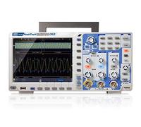 PeakTech P 1363 Tout-en-un oscilloscope de stockage 2 canaux 300 max. 2,5 GS/S avec USB, LAN & 8" Écran tactile TFT couleur, avec générateur de signal 25 MHz et DMM, 18 W, 240 V
