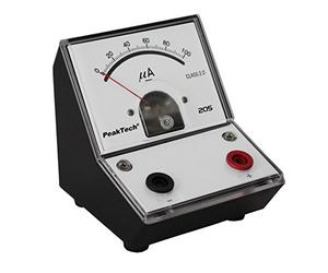 PeakTech P 205-02 Intensomètre/Ampèremètre analogique/Mesureur avec échelle à miroir 0 ... 100Μa DC