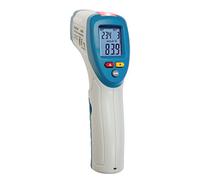PeakTech P 4945 Thermomètre infrarouge -50 °C à +380 °C avec LED d’avertissement et réglage d’alarme pour mesure sans contact