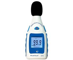 PeakTech P 5175 Testeur de niveau numérique 30-130 Db en A avec microphone, classe 2, vidage 1/2 pouce