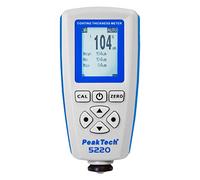 PeakTech P 5220 Mesureur d'épaisseur de revêtement professionnel/Mesureur d'épaisseur de revêtement à ultrasons avec USB pour la peinture automobile