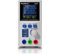 PeakTech P 6227 Alimentation de laboratoire (60V, 6A, 360W, réglable, USB)
