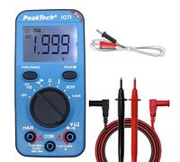 PeakTech P1071 - Multimètre numérique 10A AC/DC avec fonction Auto-Range - Multimètre numérique de haute qualité avec affichage LCD de 2 000 comptes