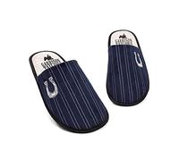 Peaky Blinders Pantoufles Mens Garrison Tailleur Bleu Soft House Chaussures