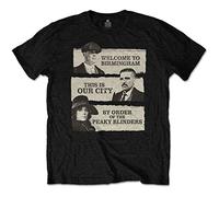 Peaky Blinders - T-Shirt # M Unisex Black # This is Our City [Import]