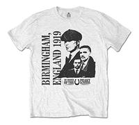 Peaky Blinders - T-Shirt # XXL Unisex White # England 1919 [Import]