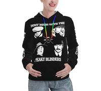 Peaky Movie Sweat à capuche pour femme Motif TV Blinder Film Lady - Vintage TV Series Pullover Sweatshirt avec capuche - Haut tendance décontracté pour les fans - Cadeau pour elle, In-9, S
