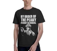 Peaky Movie T-Shirt Homme TV Blinder Film Shirt - 100% Coton Classique Col Rond Manches Courtes Tee - Vintage TV Series Clothing - Casual Fashion Top pour les fans Cadeau, In-19, 5XL
