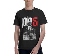 Peaky Movie T-Shirt Homme TV Blinder Film Shirt - 100% Coton Classique Col Rond Manches Courtes Tee - Vintage TV Series Clothing - Casual Fashion Top pour les fans Cadeau, In-7, M