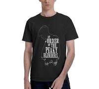 Peaky Movie T-Shirt Homme TV Blinder Film Shirt - 100% Coton Classique Col Rond Manches Courtes Tee - Vintage TV Series Clothing - Casual Fashion Top pour les fans Cadeau, In-24, 5XL