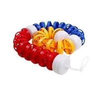 Pealihuy Corde de séparation Flottante réglable pour Piscine avec Crochets en Acier Inoxydable, bouée de Piscine en Spirale, Cordon de sécurité pour Piscine enterrée, séparation de Profondeur, Fil d'