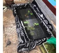 Pealihuy Durable EPDM Material, Easy Cutting Underlayment for Fish Or Koi,Waterfall, Fountains, Water Gardens, Black(10x10m)
